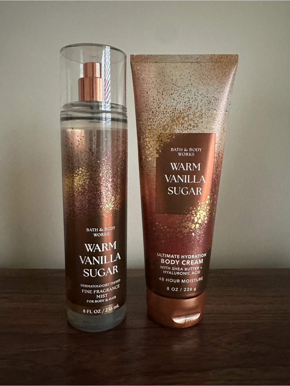 Bath & Body Works Warm Vanilla Sugar Body Mist & Cream
